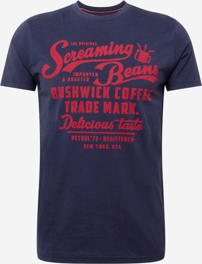 Tricou Petrol Industries pe bleumarin / roșu, Vizualizare produs