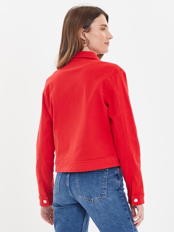 Threadbare Between-season jacket 'Rome' in Red