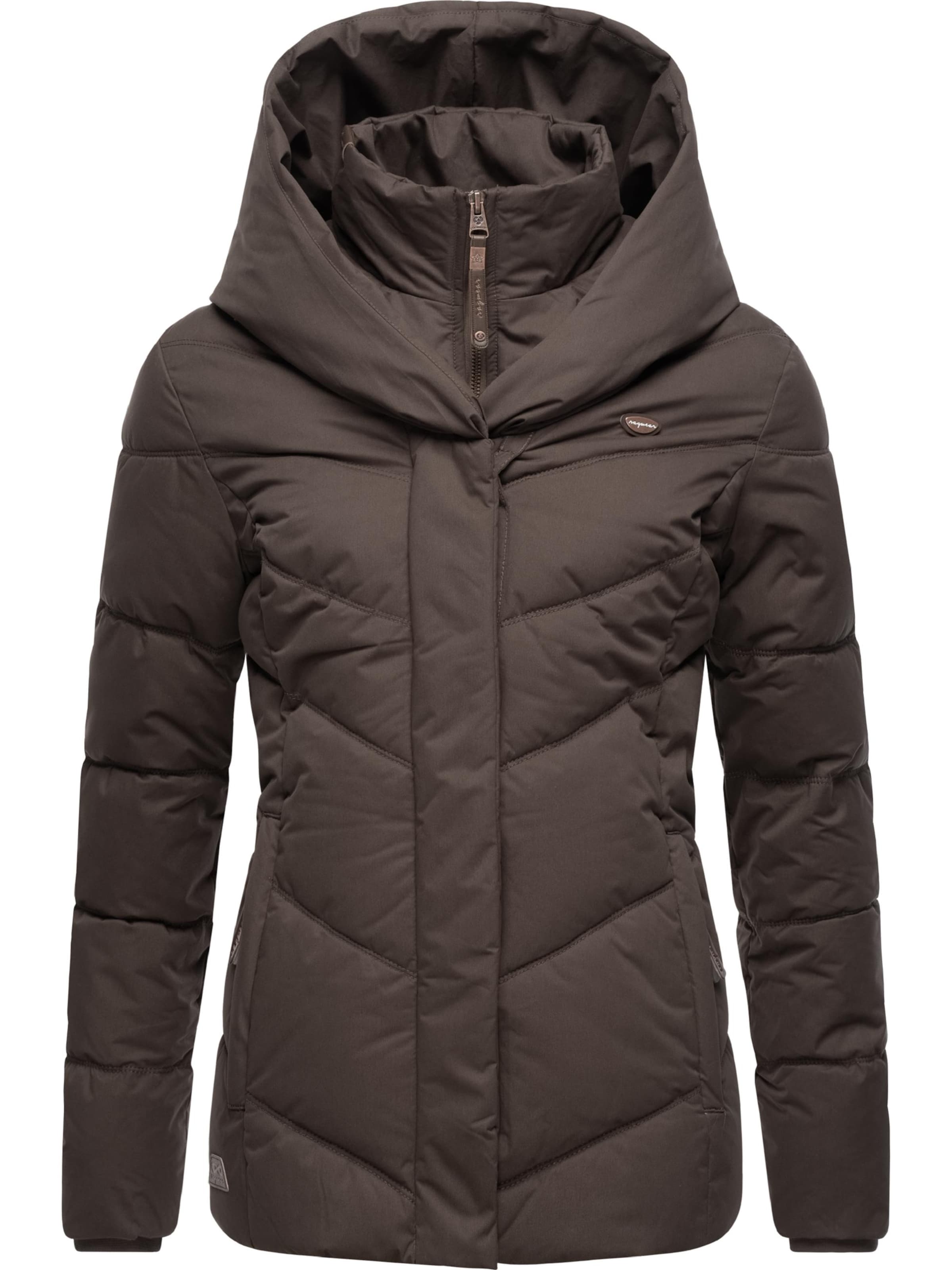 Ragwear Winter jacket 'Natesa' in Brown: front