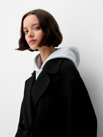 Bershka Between-Seasons Coat in Black