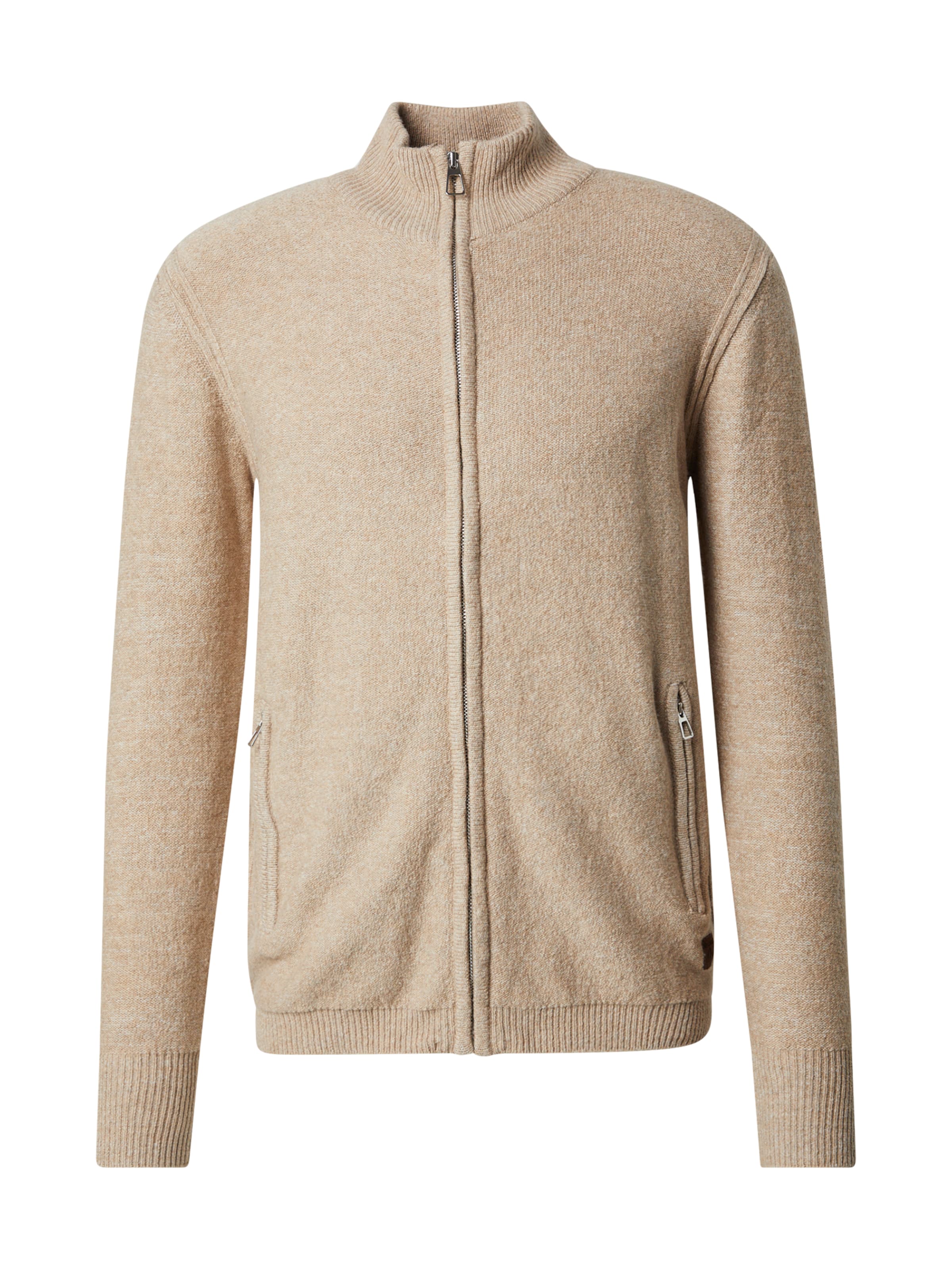 Vestes en maille 'ELEVATOR' Key Largo en beige : devant