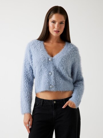 GUESS Knit Cardigan in Blue: front