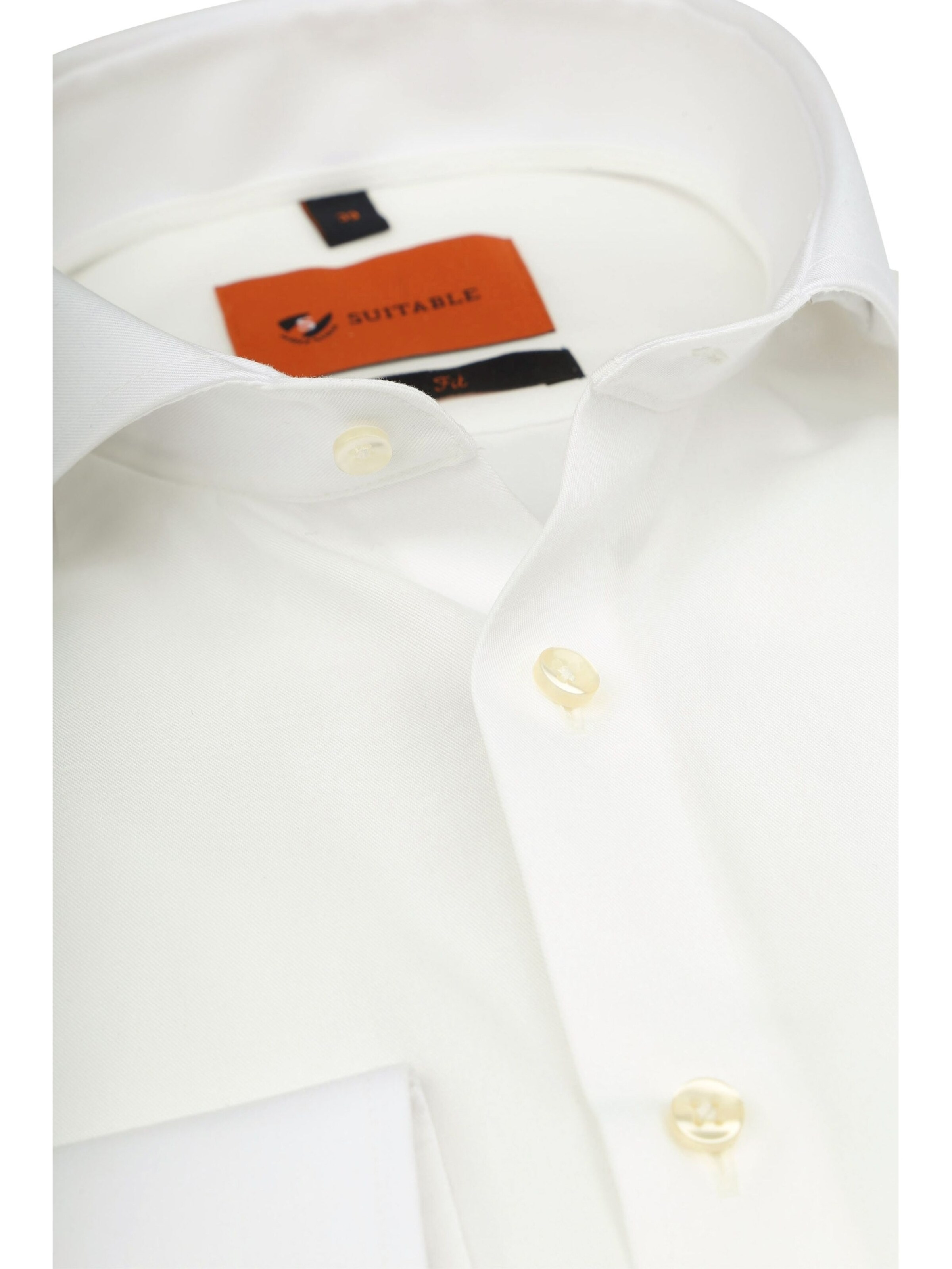 Coupe slim Chemise Suitable en blanc