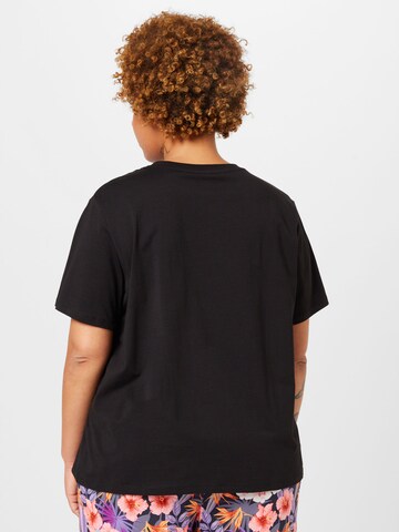 PIECES Curve T-Shirt 'RIA' in Schwarz