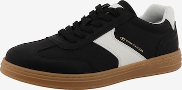 Baskets basses TOM TAILOR en noir : devant