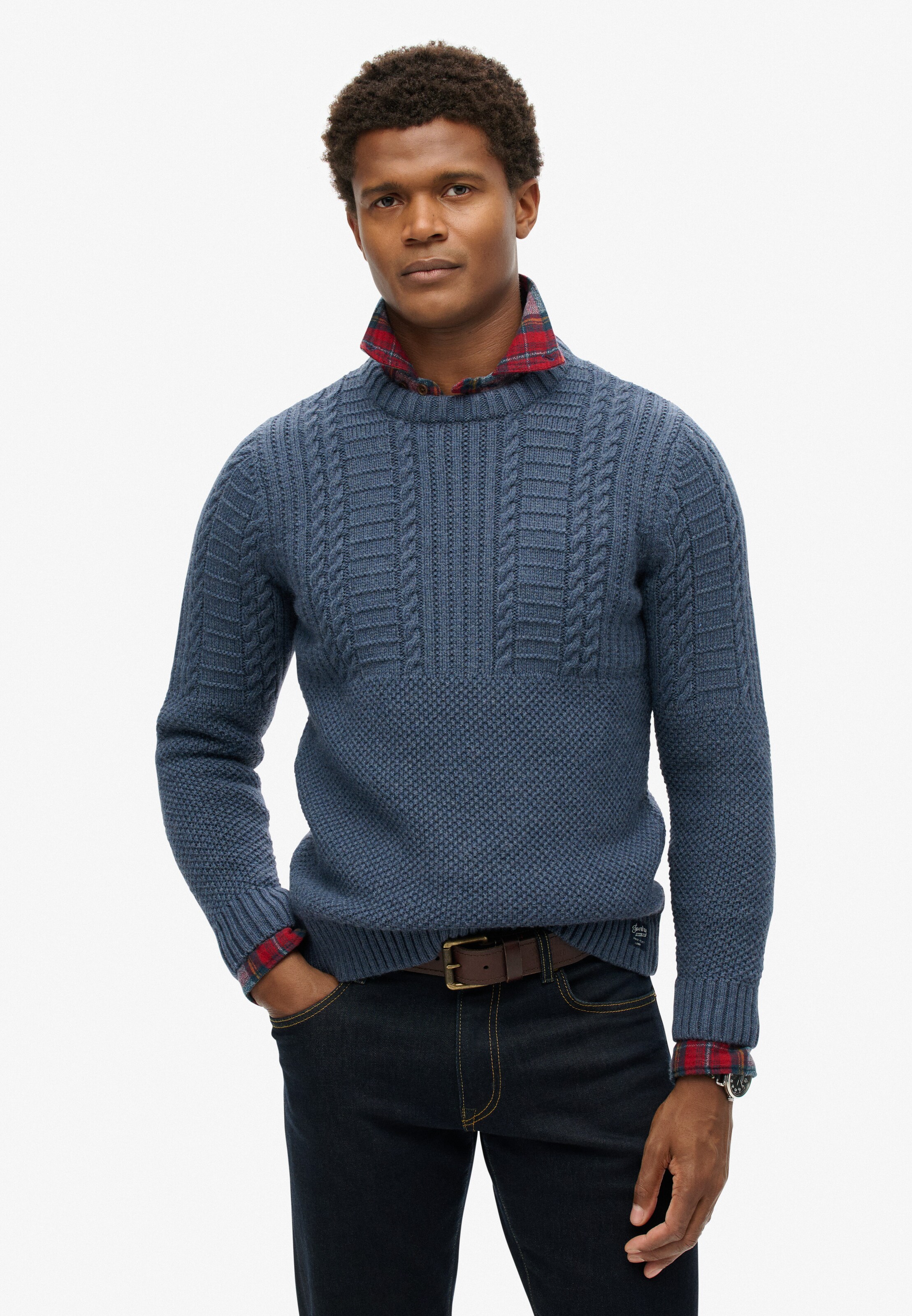 Pull-over 'Jacob' Superdry & Co en bleu : devant