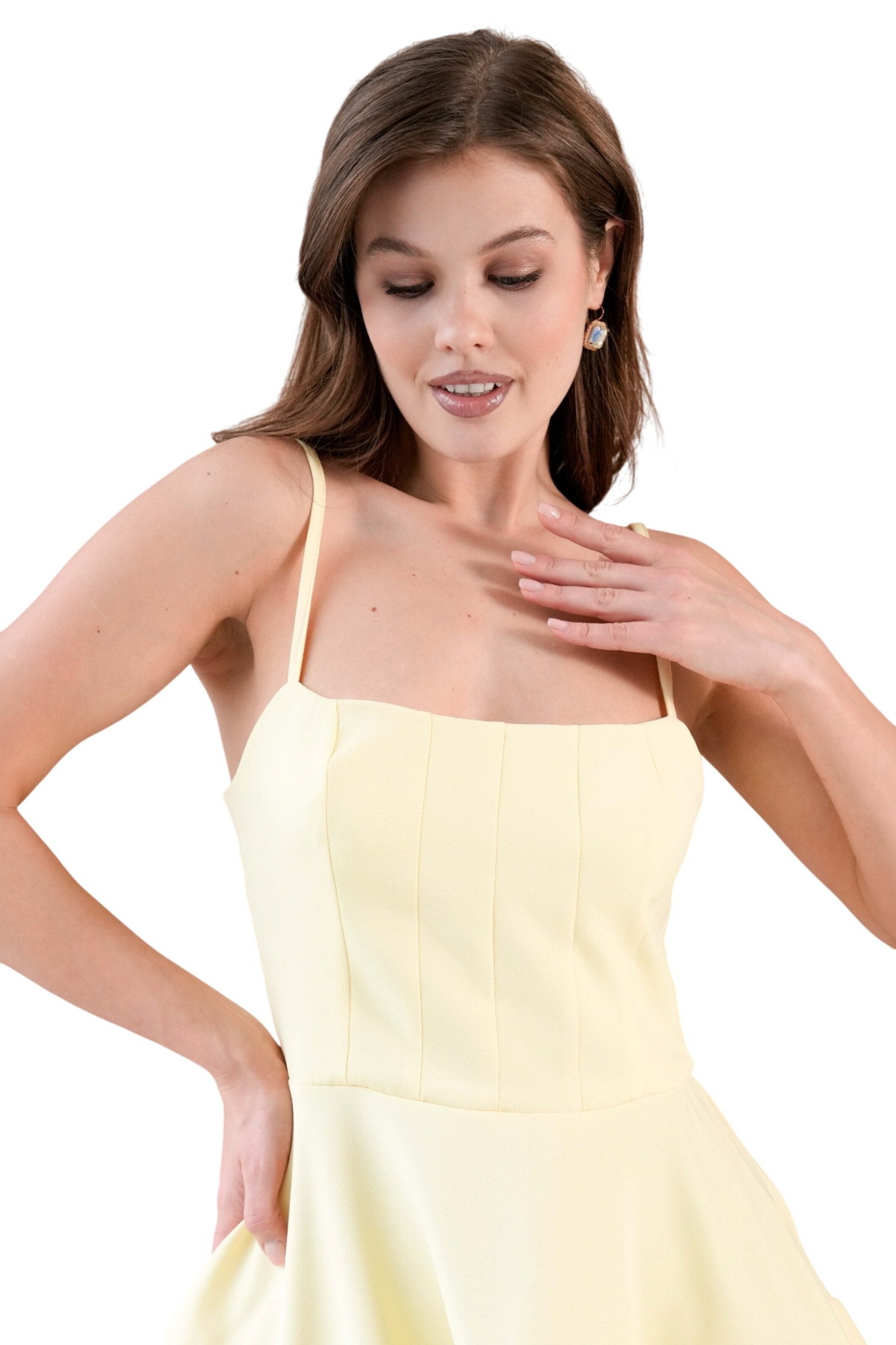 WOMAN VISION Kleid in Gelb