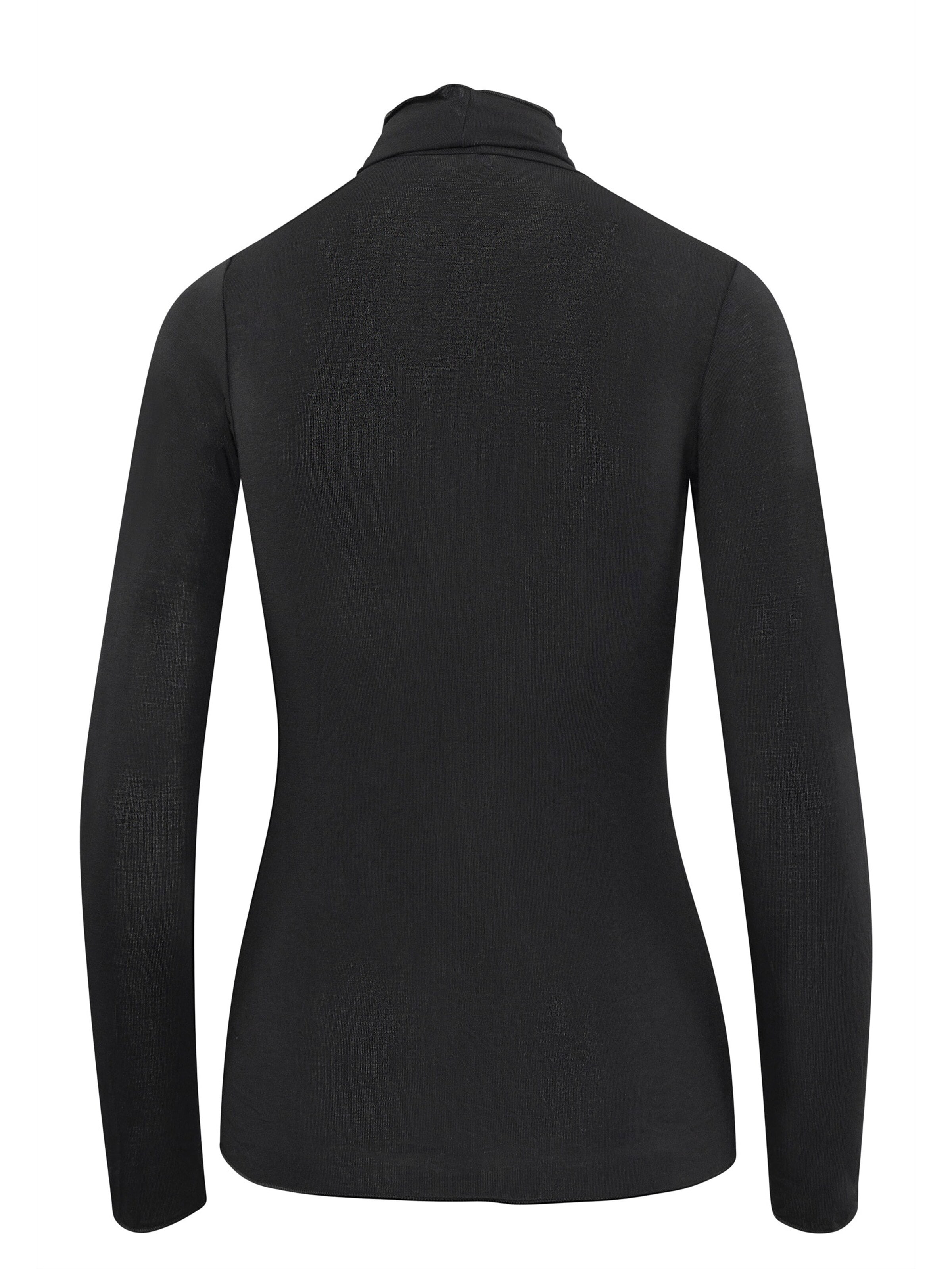 Ciocca Unterhemd 'Body Dolcevita Manica Lunga in Cashmere e Modal'‌‌‌‌ in Schwarz
