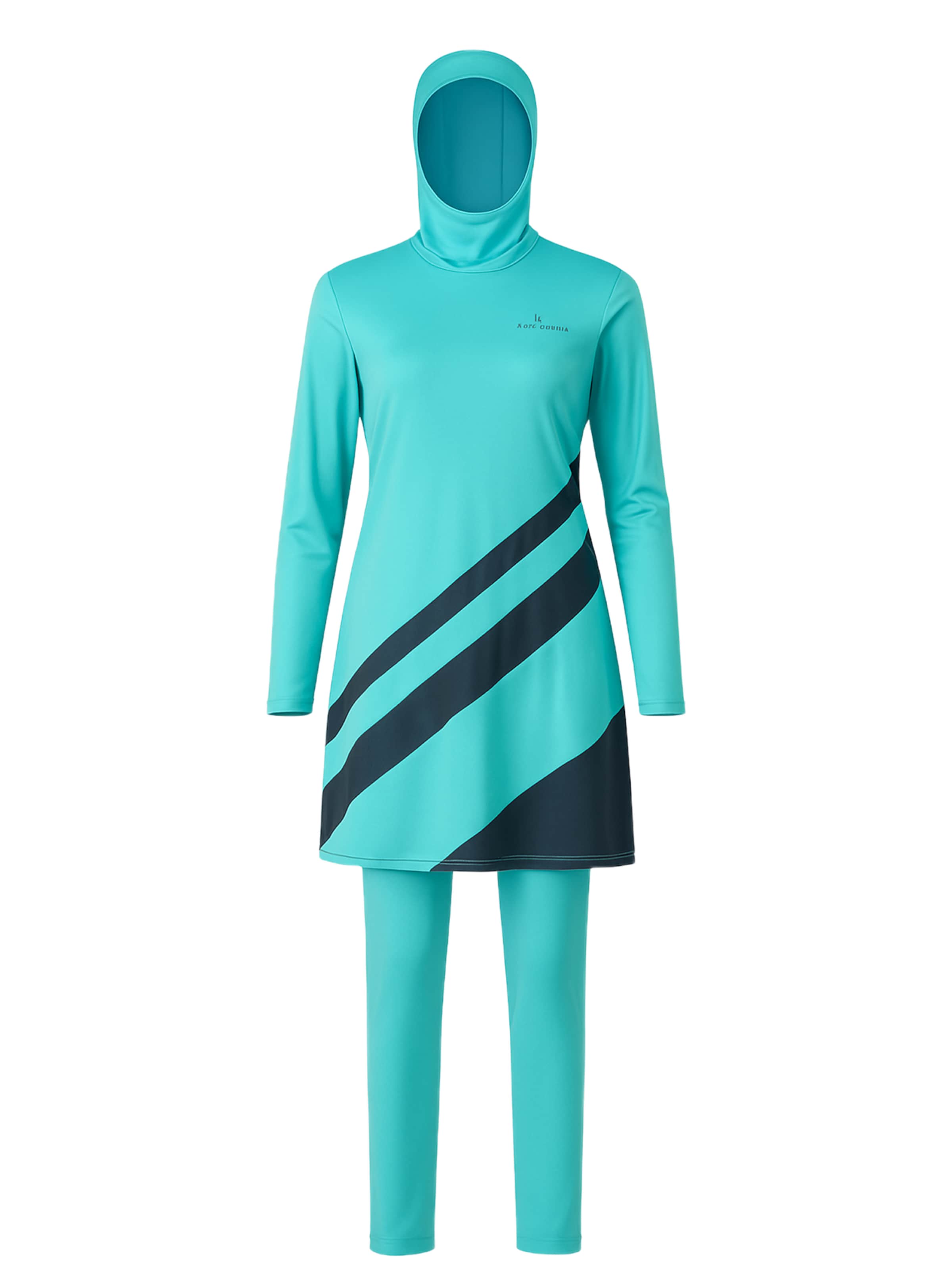 C&City Badeanzug in azur / schwarz, Produktansicht