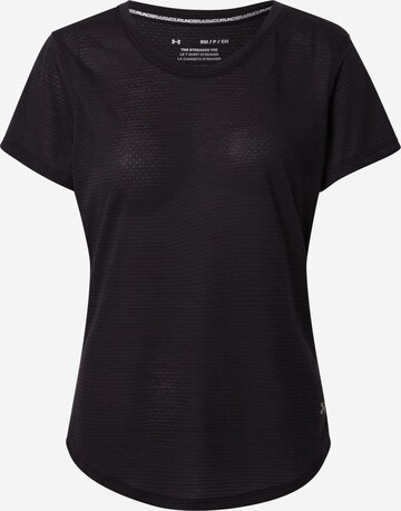 UNDER ARMOUR Functioneel shirt 'Streaker' in Zwart: voorkant