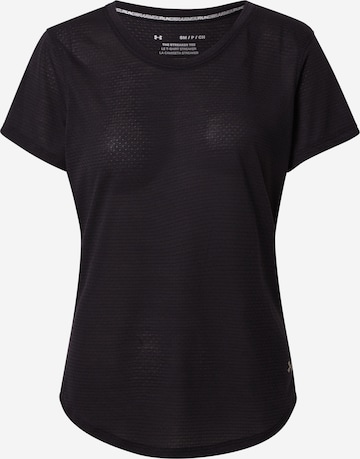 UNDER ARMOUR Functioneel shirt 'Streaker' in Zwart: voorkant