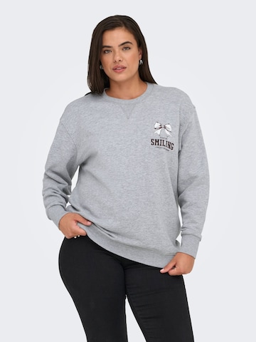 ONLY Carmakoma Sweatshirt 'CARIggy' i grå