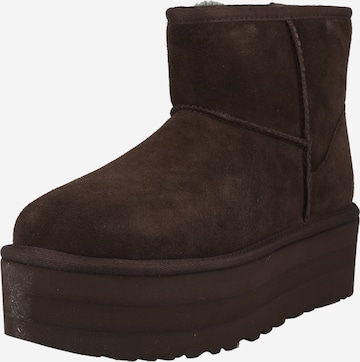 UGG Snowboots 'CLASSIC MINI' in Bruin: voorkant