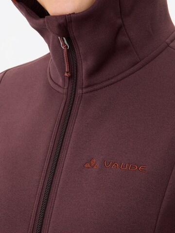 VAUDE Athletic fleece jacket 'Idris' in Red