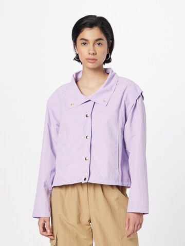 NÜMPH Prehodna jakna 'ELITA' | vijolična barva: sprednja stran