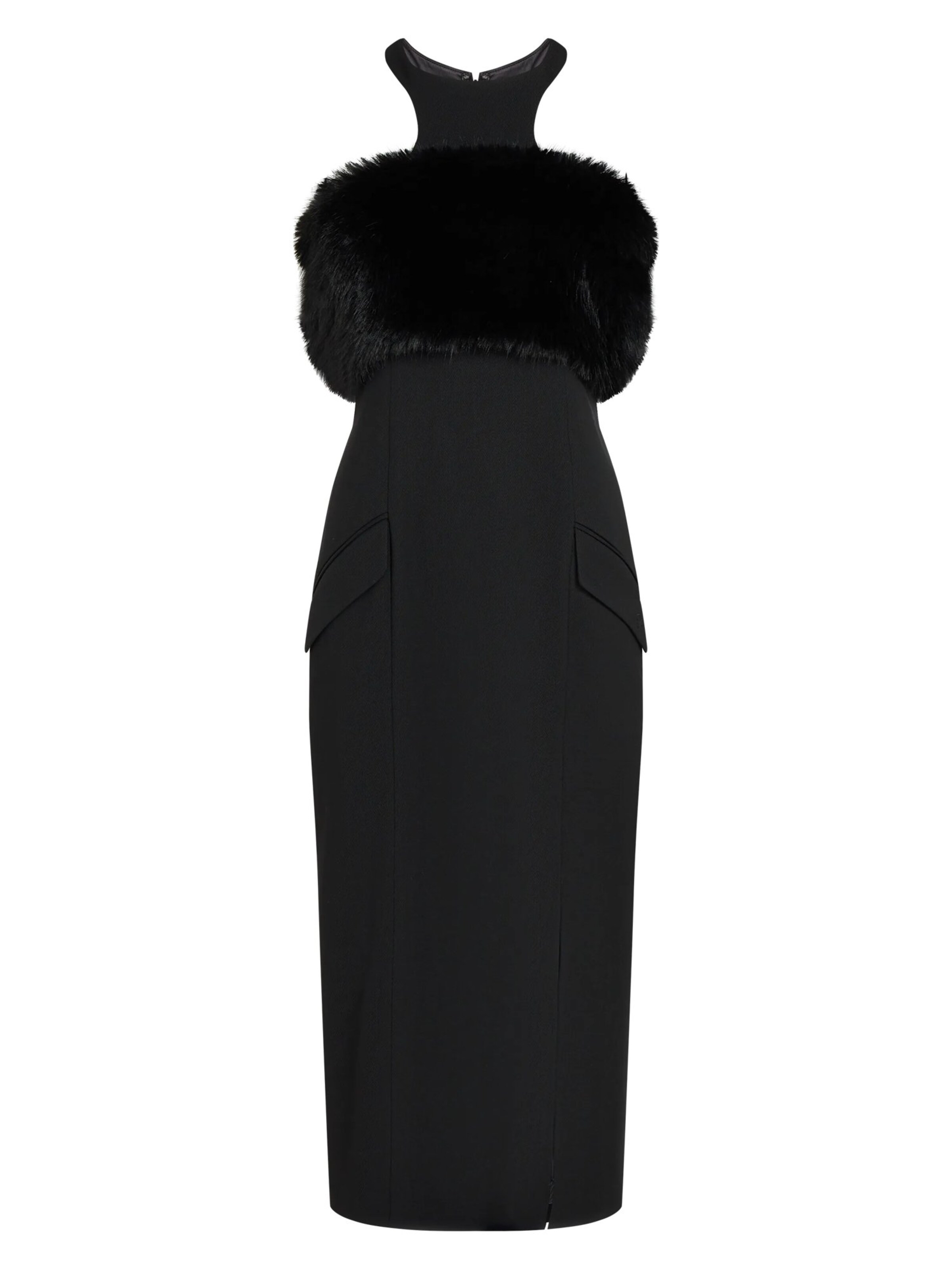 Karl Lagerfeld Kleid in Schwarz: Vorderseite