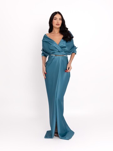 acob a porter Avondjurk in Blauw