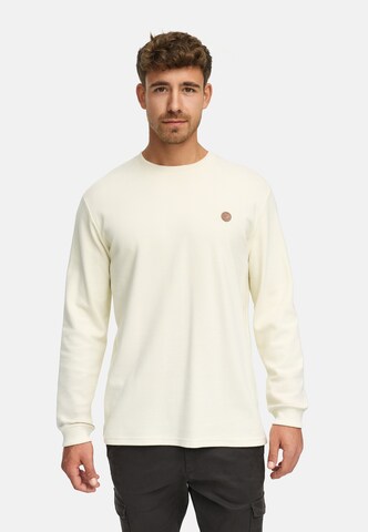INDICODE JEANS Sweatshirt in White: front