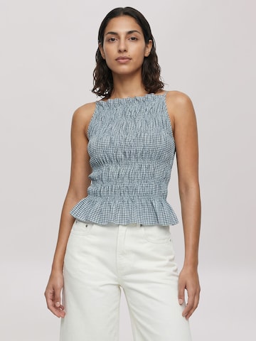 EDITED Top 'Birdy' in Blau: Vorderseite