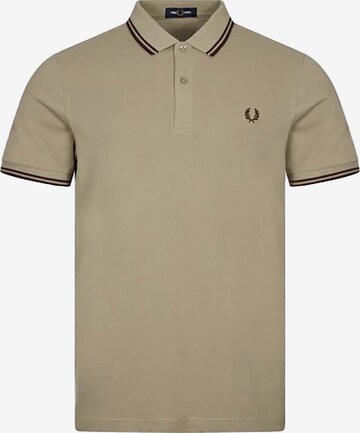 T-Shirt Fred Perry en beige : devant