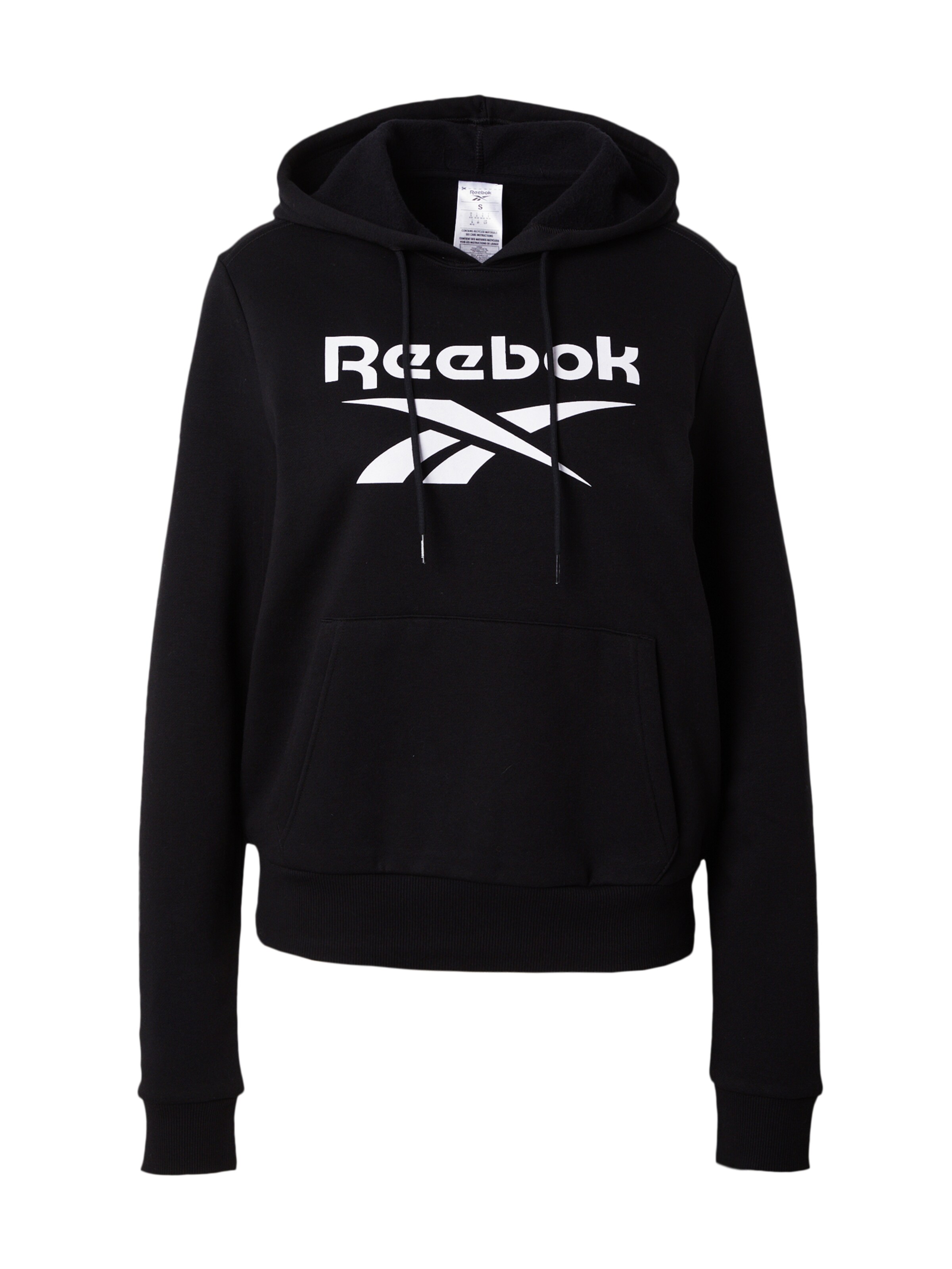 Reebok Sweatshirt 'Identity' in Schwarz: Vorderseite