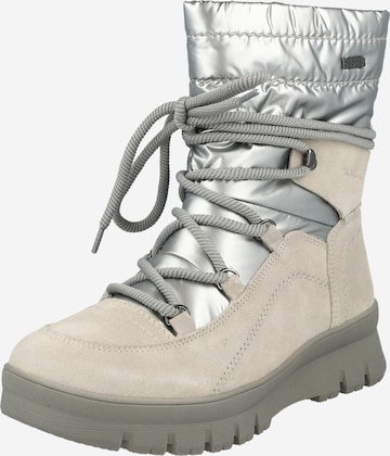 TAMARIS Lace-Up Ankle Boots in Grey: front