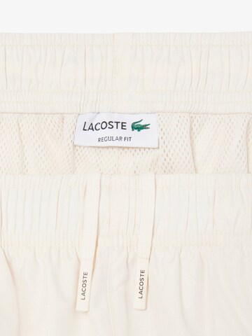 LACOSTE Regular Workout Pants in White