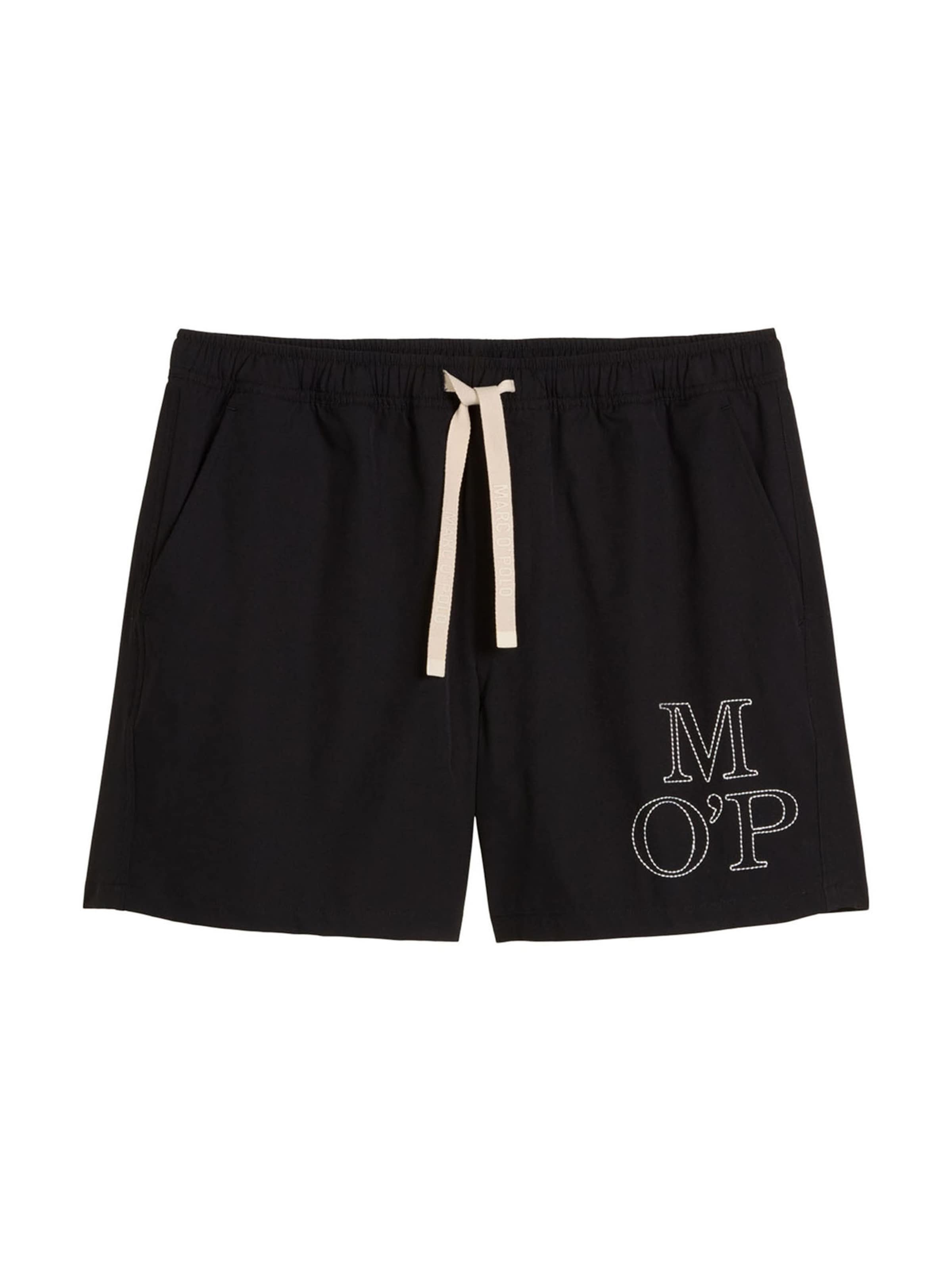 Shorts de bain ' Woven ' Marc O'Polo en noir : devant