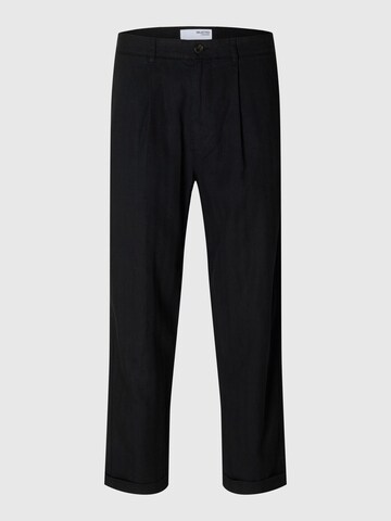 SELECTED HOMME Bandplooibroek in Zwart: voorkant