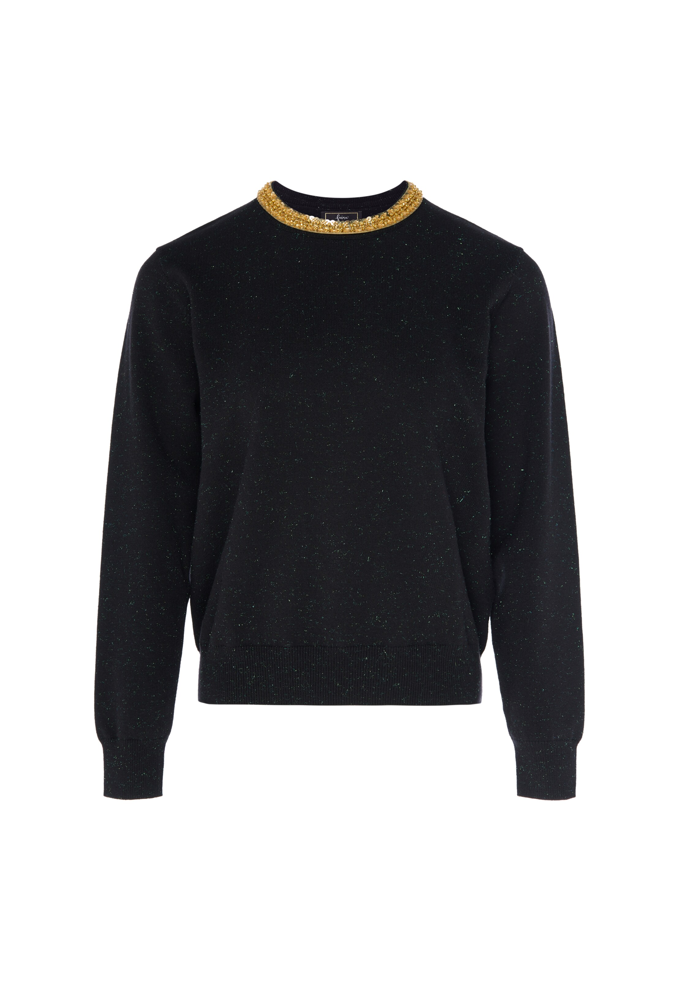 faina - Pullover em preto: frente