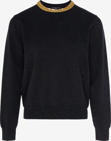 faina - Pullover em preto: frente