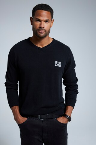 Pull-over STHUGE en noir : devant