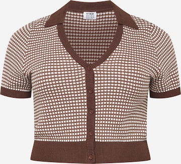 Cardigan Cotton On Curve en marron : devant