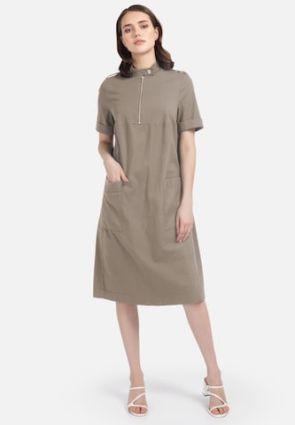 HELMIDGE Dress in Beige: front