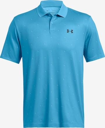 UNDER ARMOUR Performance Shirt '3.0 Printed' in Blue: front