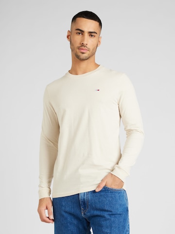 T-Shirt Tommy Jeans en beige : devant