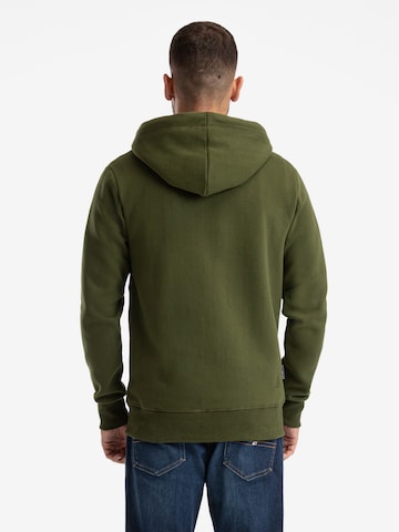 SPITZBUB Zip-Up Hoodie ' Dominik ' in Green