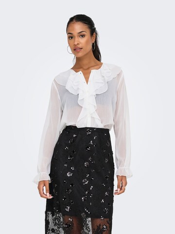 JDY Bluse 'JDYNova' i hvid: forside