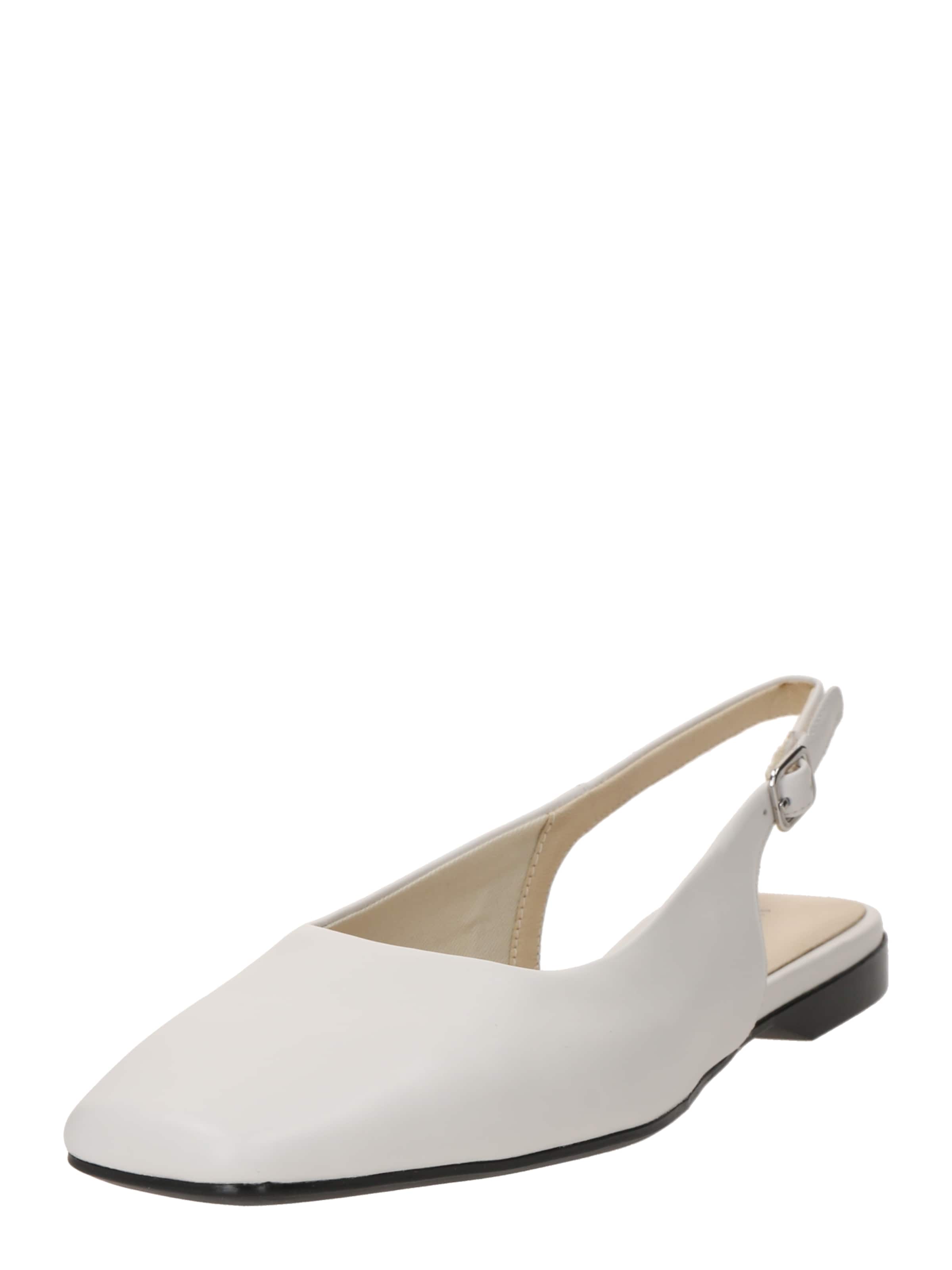 VAGABOND SHOEMAKERS Ballerinasko med rem 'DELIA' i hvid: forside