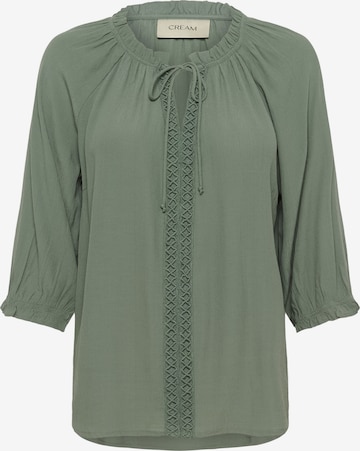 Cream Bluse 'CRNana' i grøn: forside