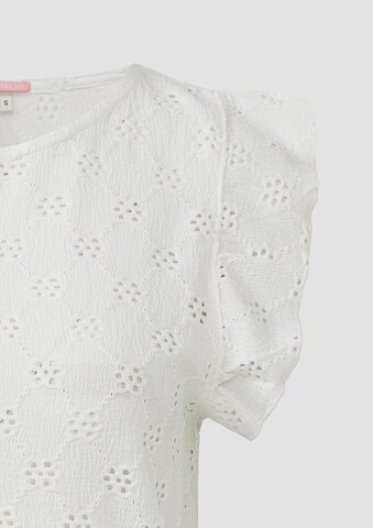 T-shirt QS en blanc