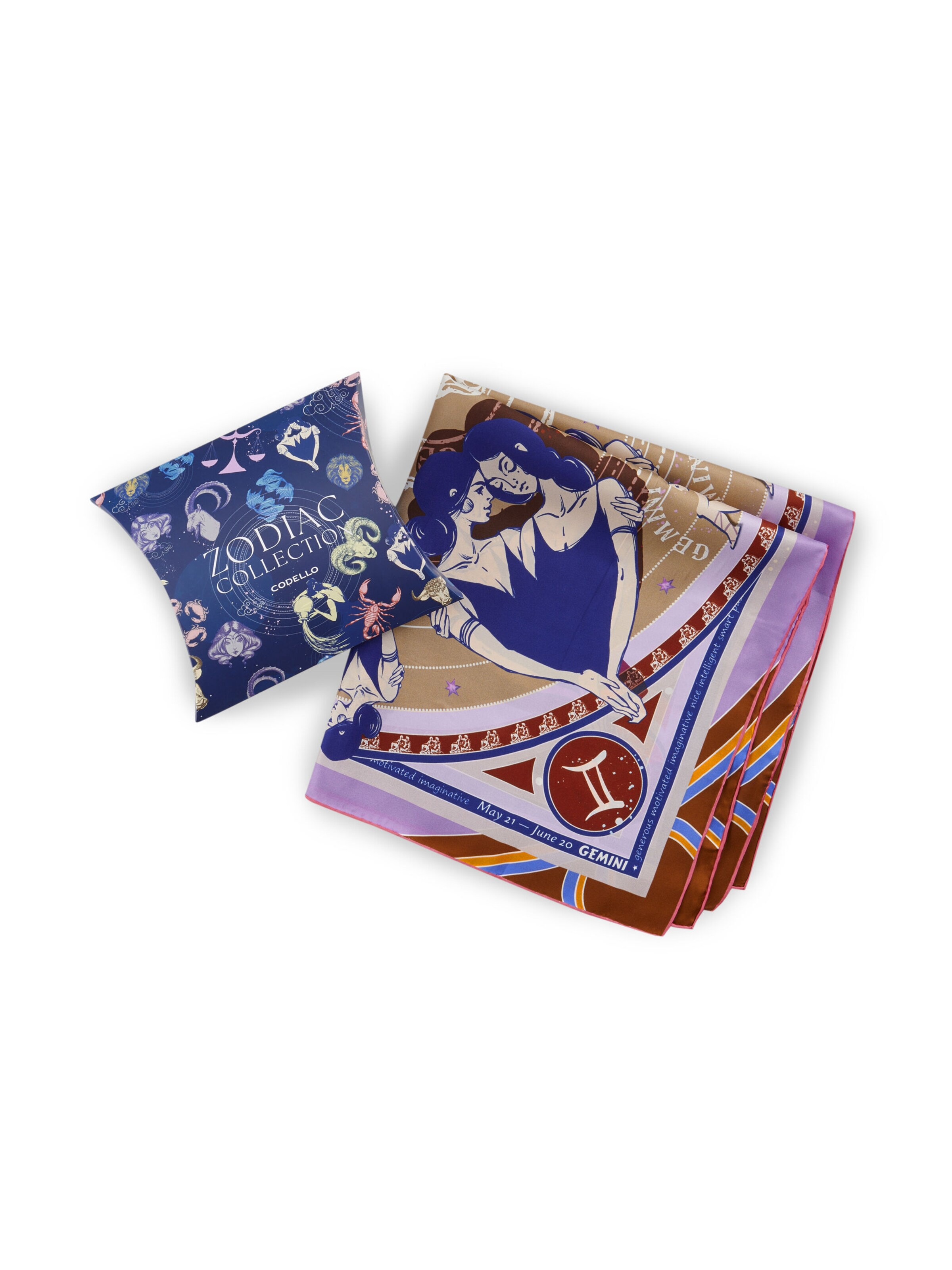 CODELLO Tuch 'Sternzeichen Zwillinge' in Beige