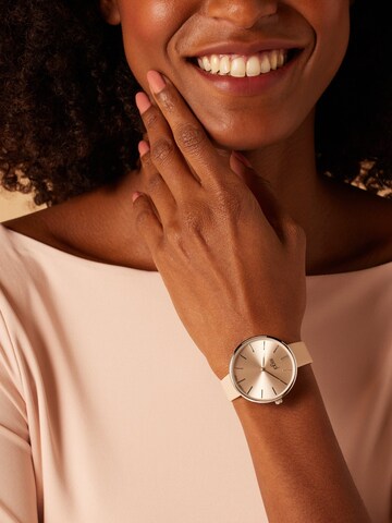 Lucardi Analog Watch 'Einfach' in Pink: front