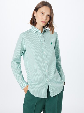 Polo Ralph Lauren Blouse 'Georgia' in Groen: voorkant