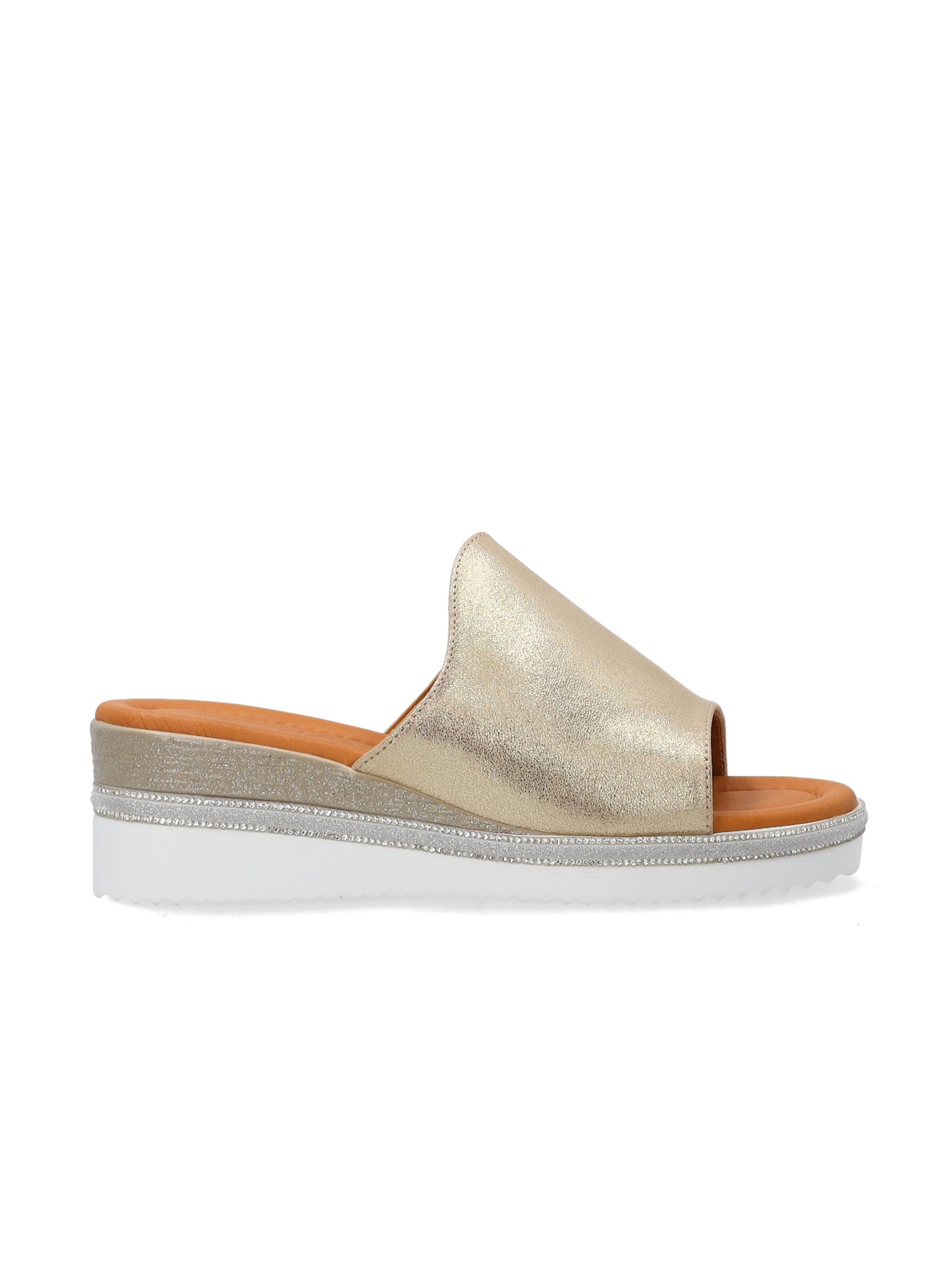 VENEZIA Pantolette 'Venezia'‌‌‌‌ in Gold: Vorderseite