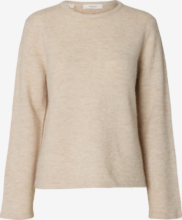 Pullover 'SLWLULU' di SELECTED in beige: frontale