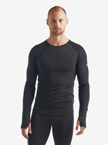 ICEBREAKER - Camiseta funcional '150 Zone' en negro: frente