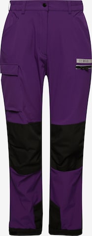 Ulla Popken Outdoorbroek in Lila: voorkant