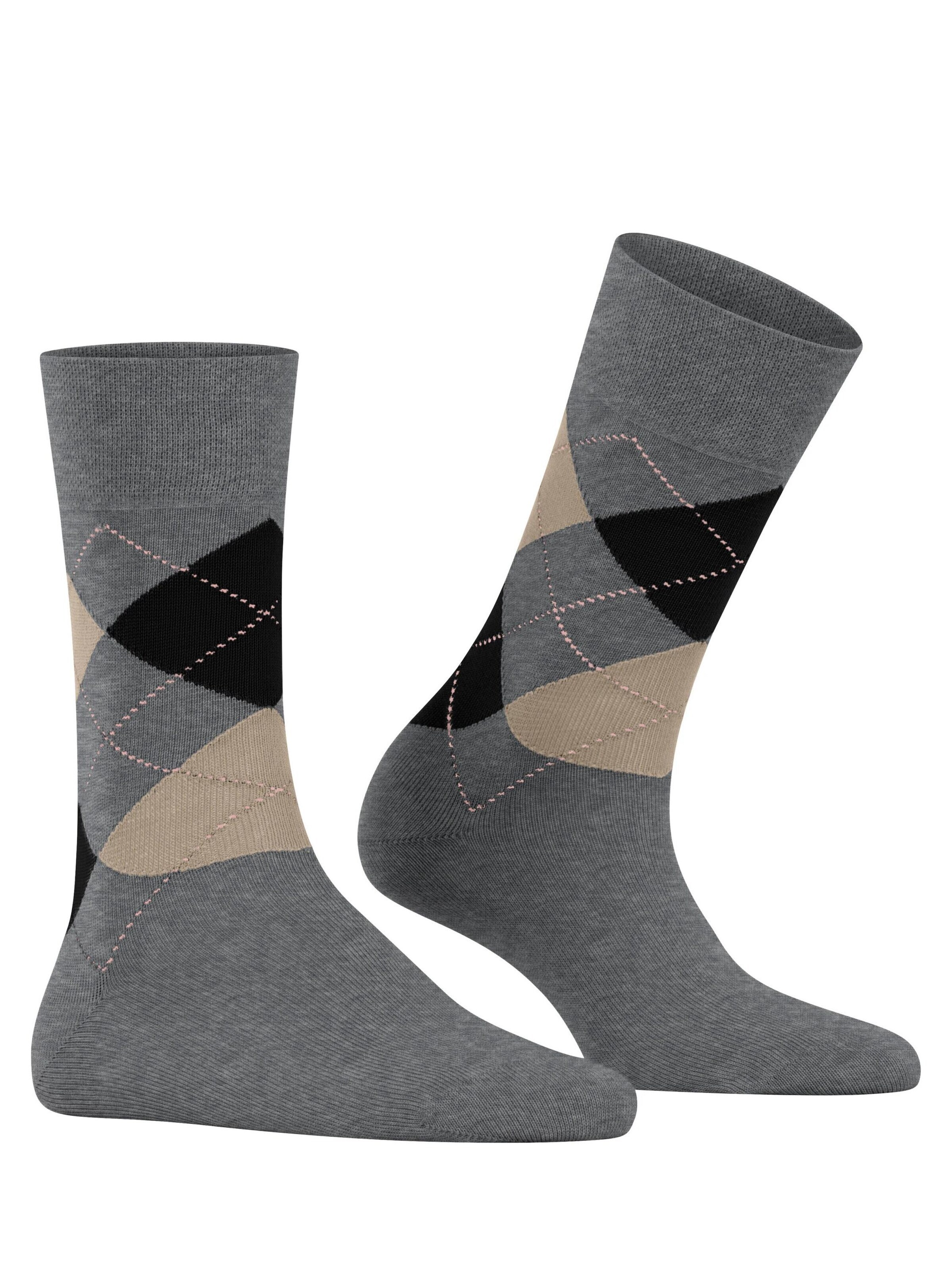 FALKE Socks 'Sensitive Argyle' in Grey