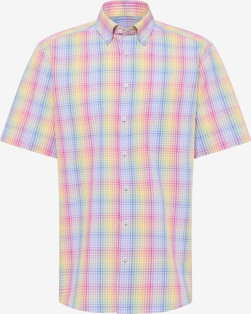 ETERNA Comfort fit Button Up Shirt in Blue: front